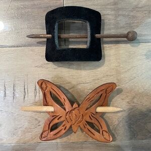 2-Piece Vintage Bun Holders